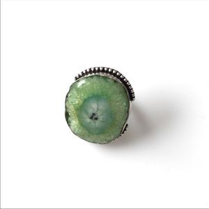 Green Solar Quartz Druzy